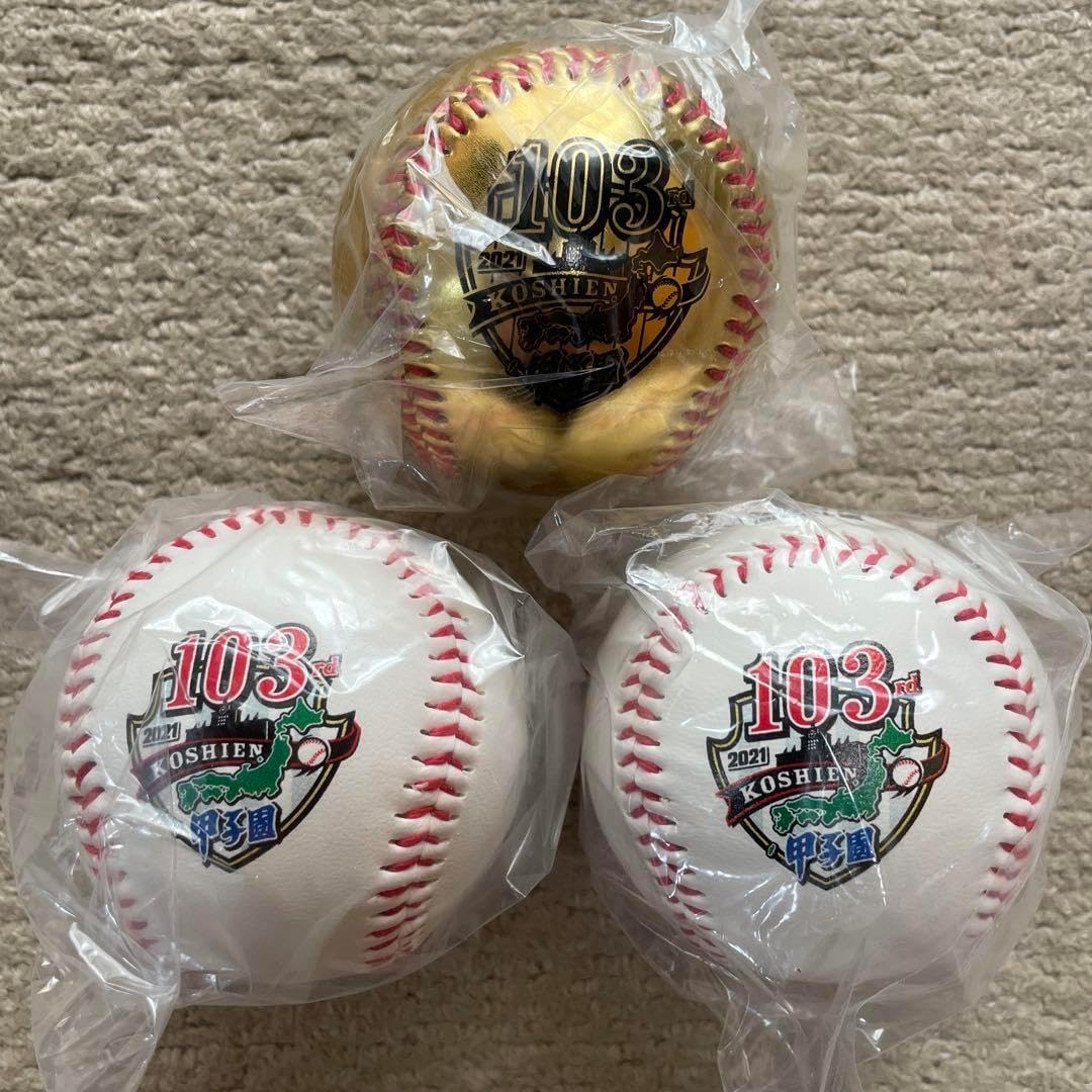 第103回　全国高校野球選手権大会　記念ボール　3球セット　智辯和歌山　智辯学園 第103回 全国高校野球選手権大会 記念ボール 3球セット 智辯